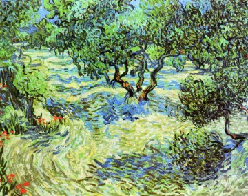 Vincent Van Gogh Painting - Olive Grove Bright Blue Sky Vincent van Gogh